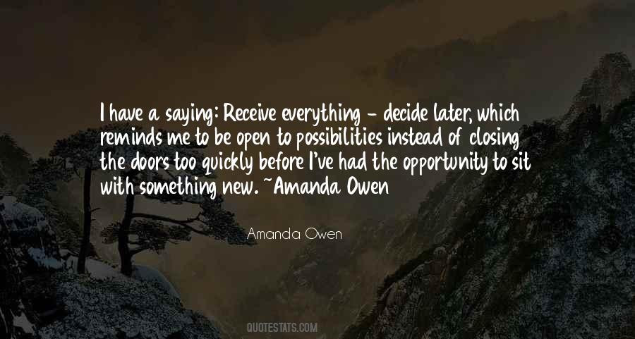 Open Opportunity Quotes #1743097