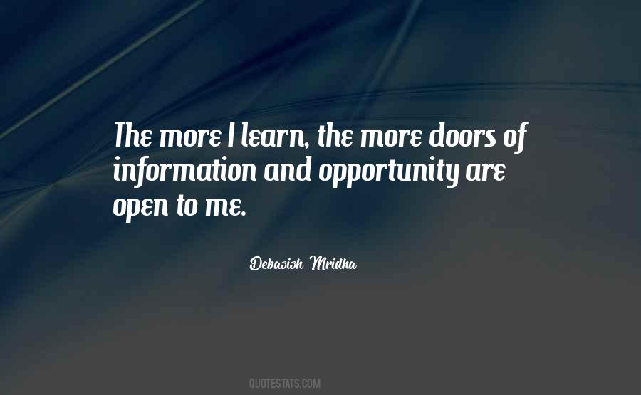 Open Opportunity Quotes #912043