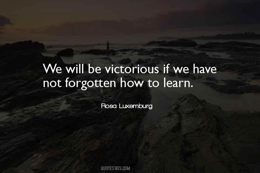 We Will Be Victorious Quotes #482601