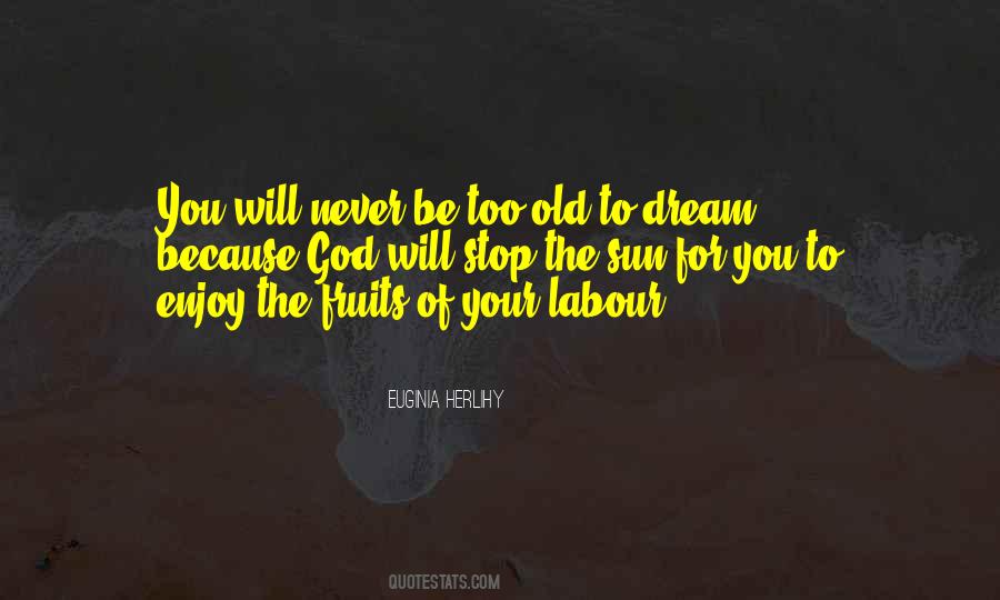 You Are Never Too Old To Dream Quotes #436916