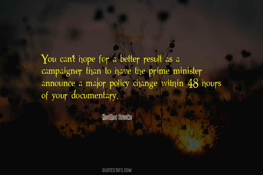 Hope For A Change Quotes #1809654