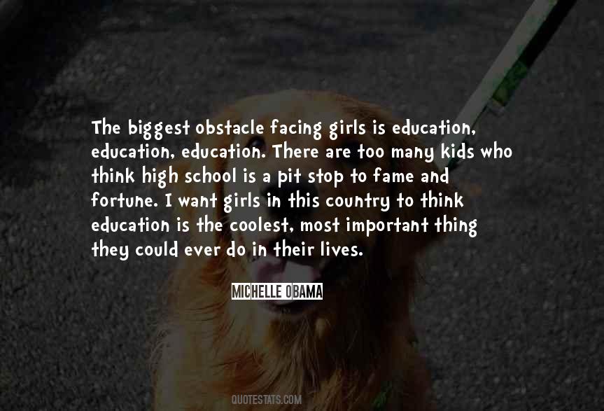 Education Must Not Stop Quotes #556309