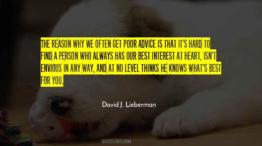 Best Interest At Heart Quotes #1312699