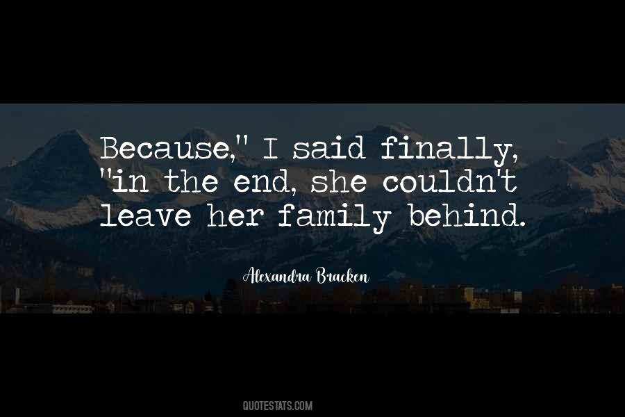 Finally End Quotes #274338