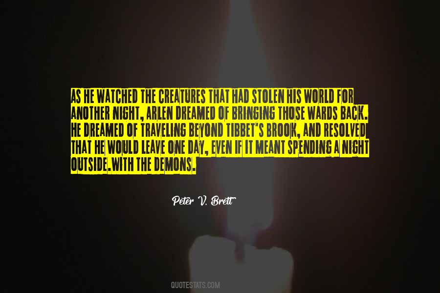 Night Outside Quotes #1697776