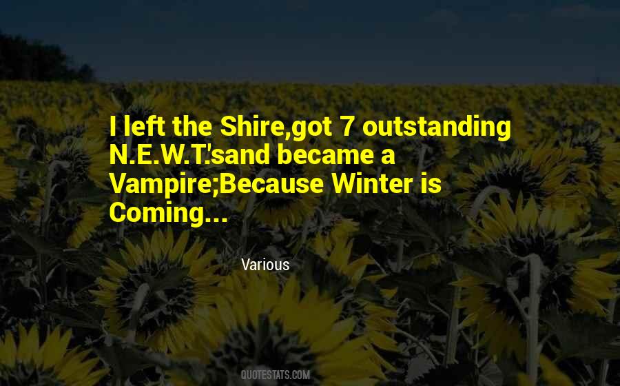 Coming Winter Quotes #1048513