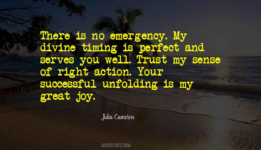 Timing Is Perfect Quotes #1097523