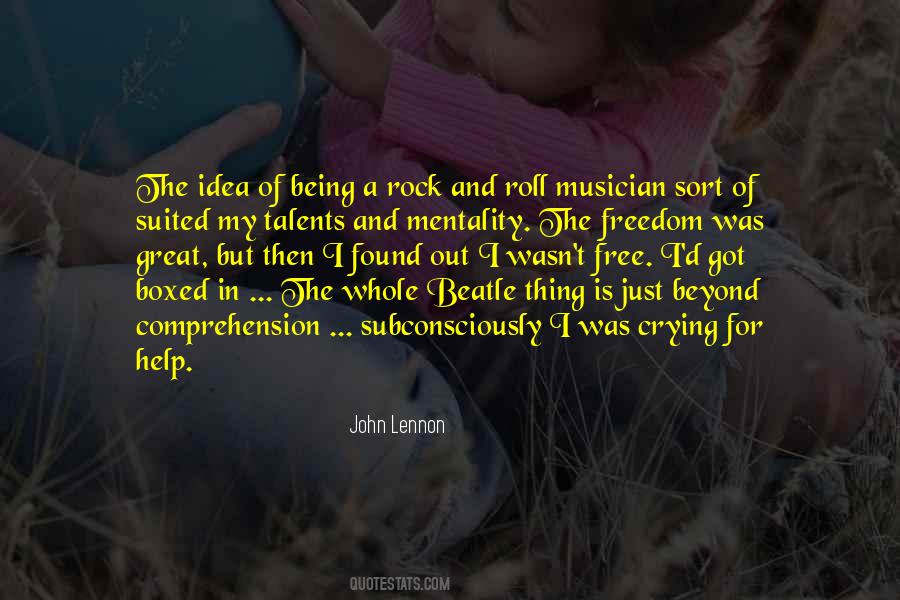 Being A Rock Quotes #304702