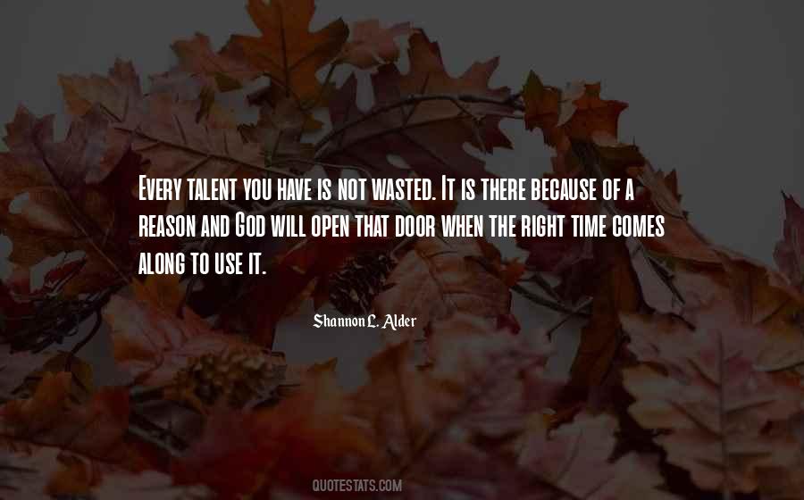 Talent God Quotes #1592990