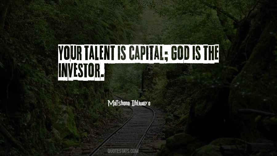 Talent God Quotes #299352