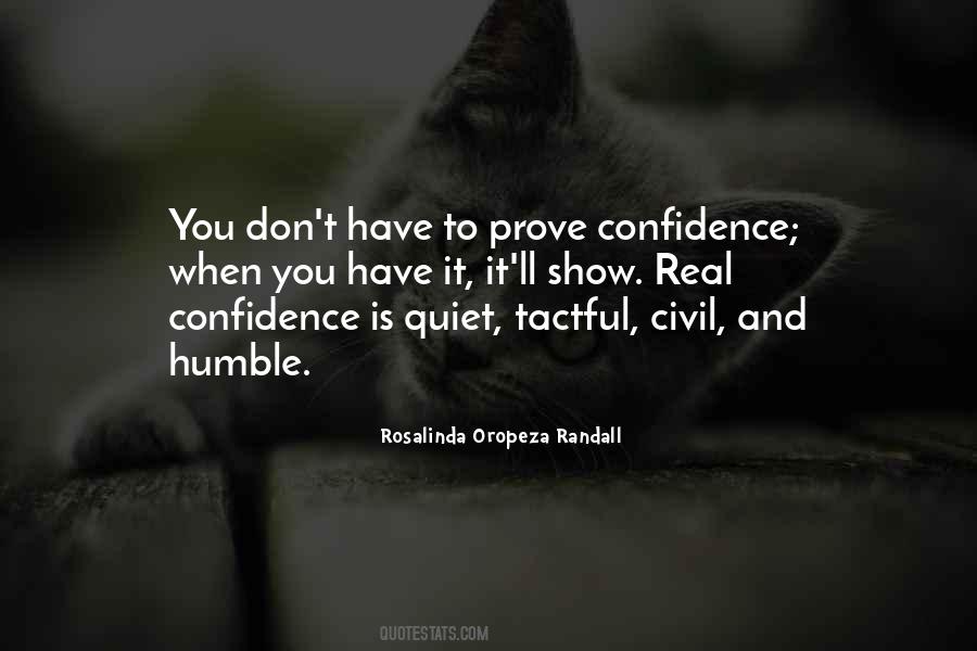 Humble Confidence Quotes #209005