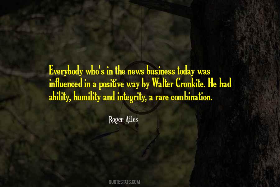 Humility And Integrity Quotes #1520779
