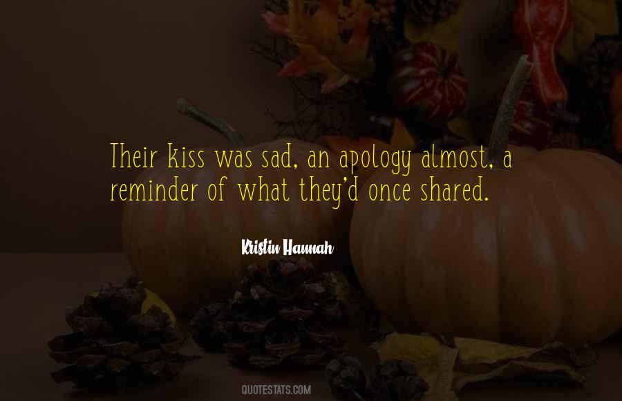 Sad Kiss Quotes #1706519