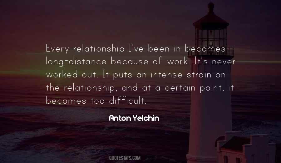 Relationship Distance Quotes #1210492