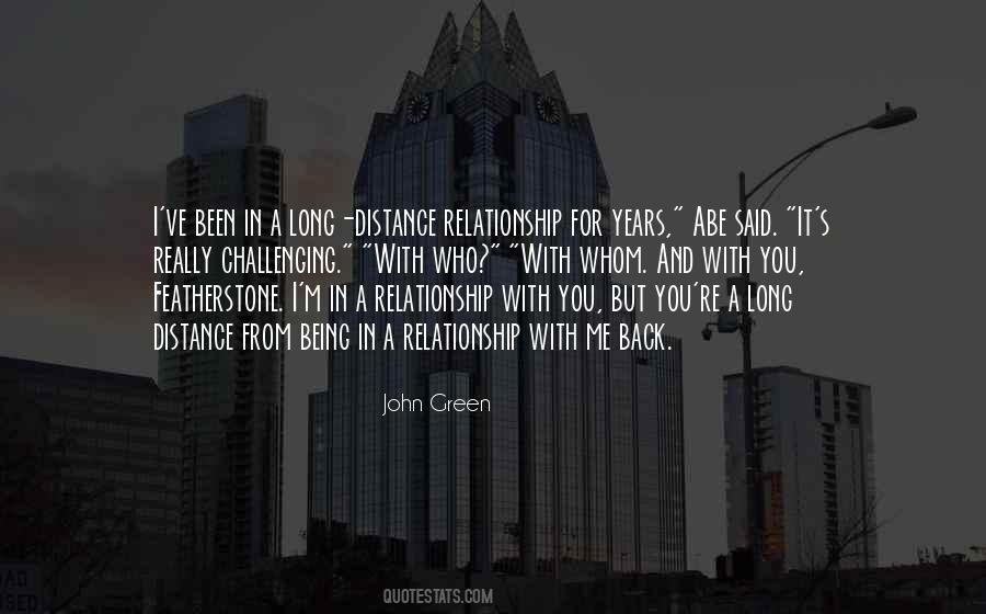 Relationship Distance Quotes #321744