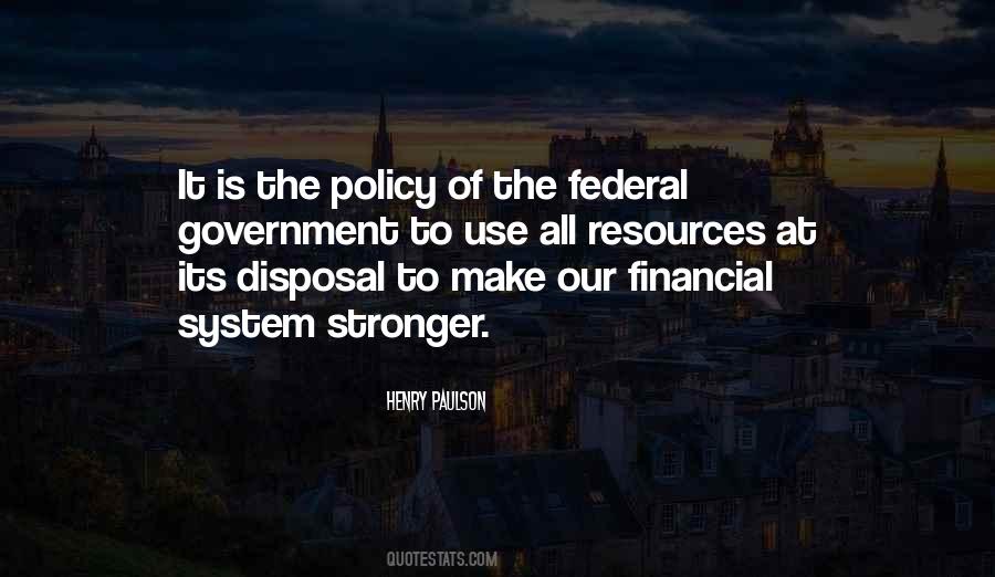 Federal System Quotes #984645