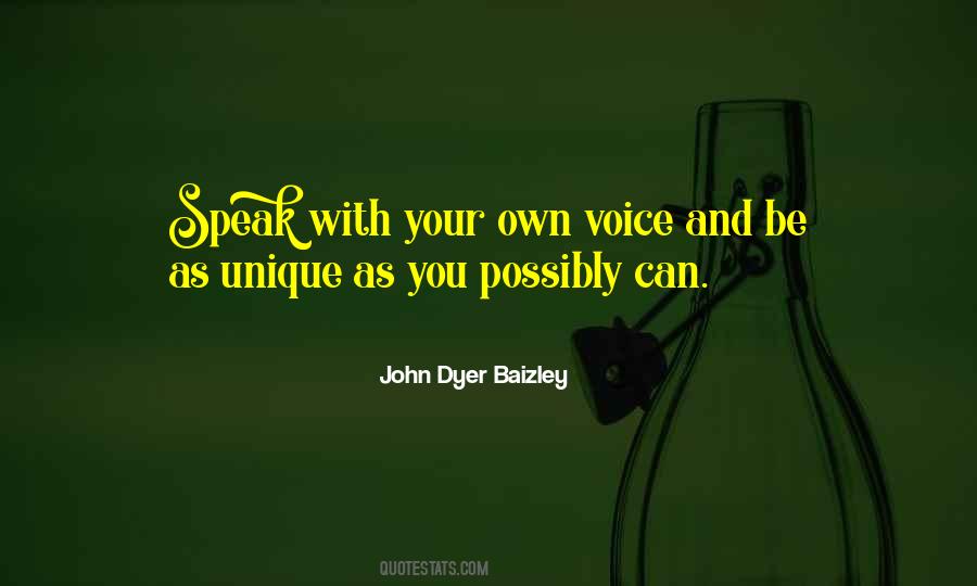 Own Voice Quotes #1169213