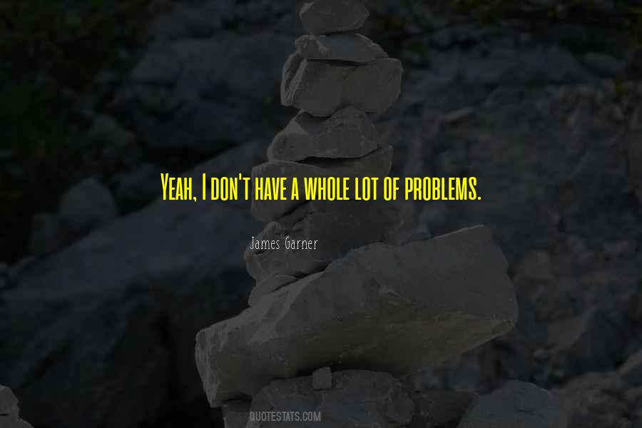 Lot Of Problems Quotes #1461352