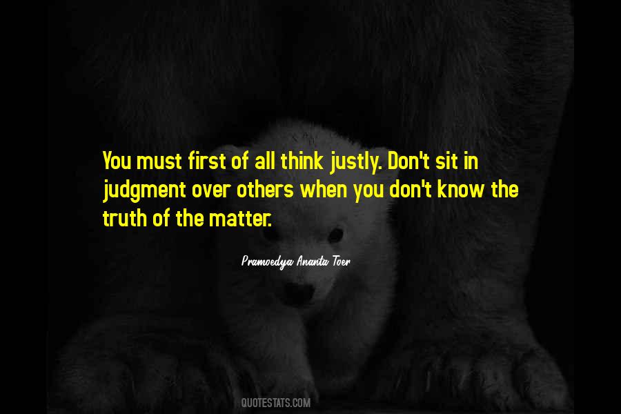 Quotes About The Judgment Of Others #1591329