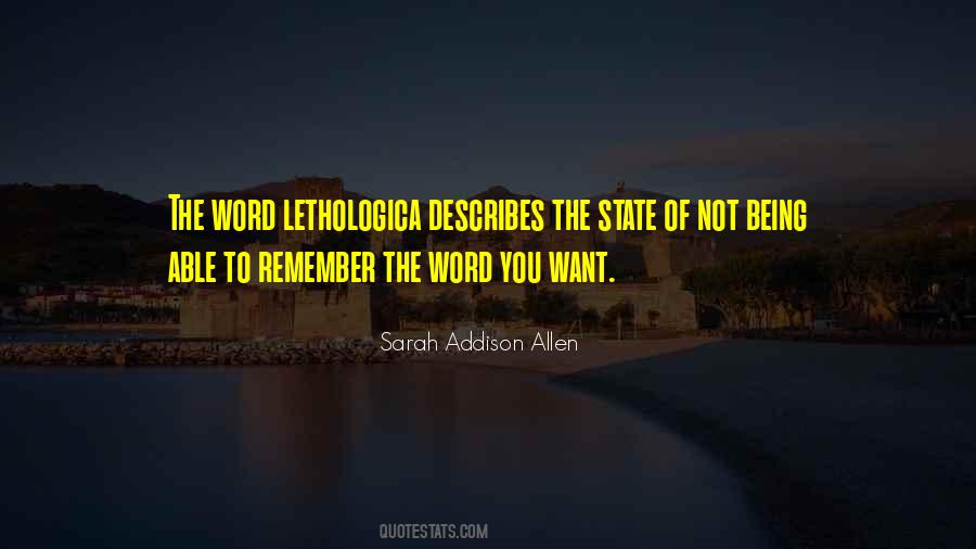 Words To State Quotes #426849