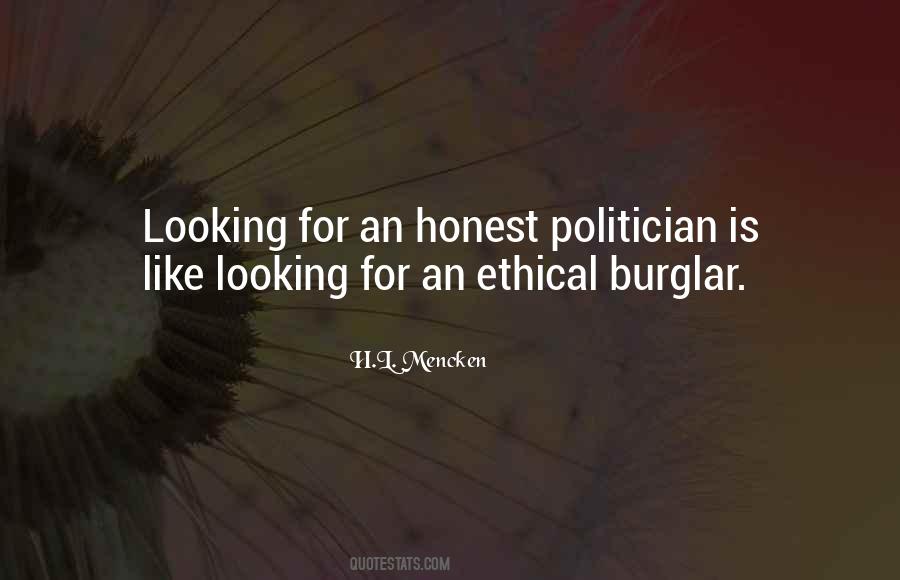 Honest Politician Quotes #1613066