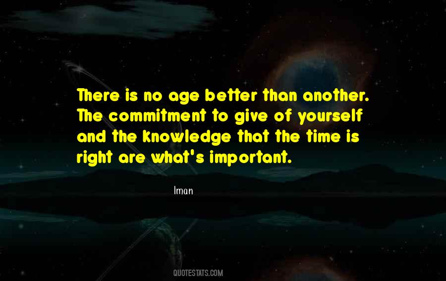 Age And Knowledge Quotes #1824282