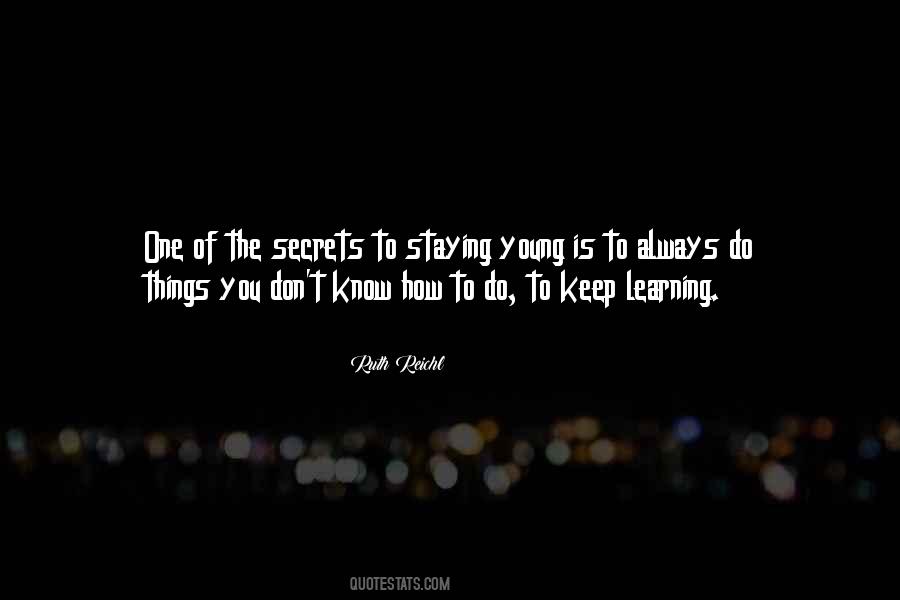 Keep Things Secret Quotes #612941