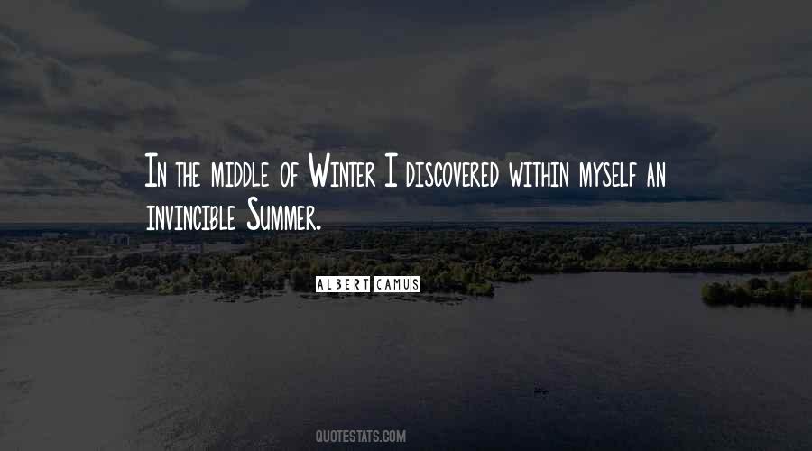 In The Middle Of Summer Quotes #102682