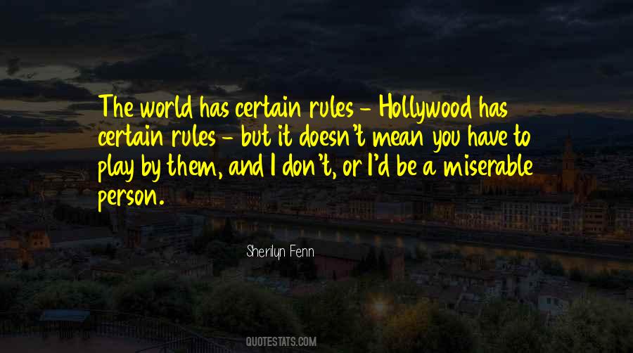 Quotes About Miserable World #1135176