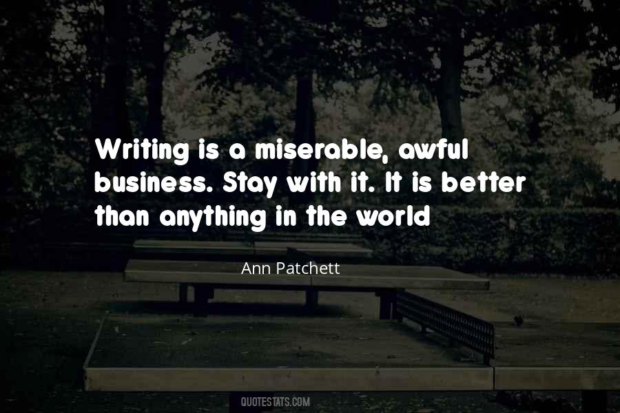 Quotes About Miserable World #47339