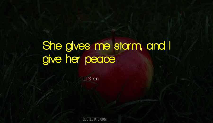 Peace Storm Quotes #1196879