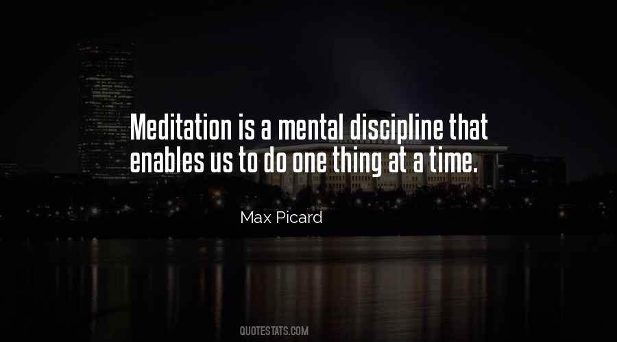 Mental Discipline Quotes #1704533