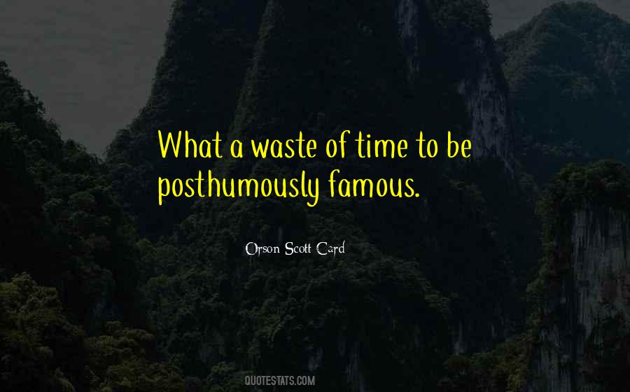 What A Waste Quotes #1101106