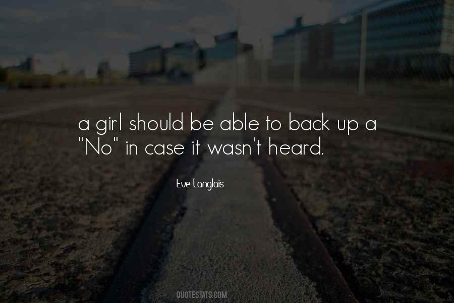 Girl Should Be Quotes #1259316