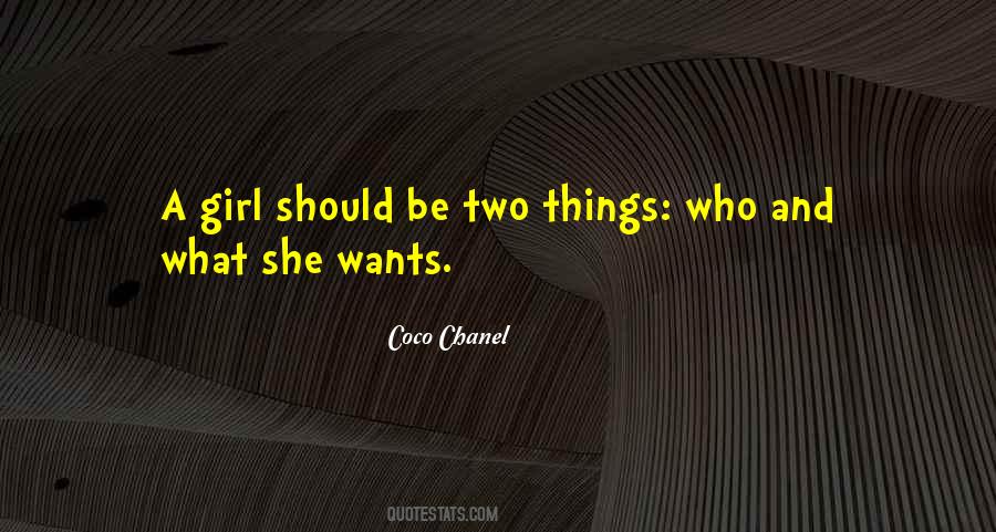 Girl Should Be Quotes #612739