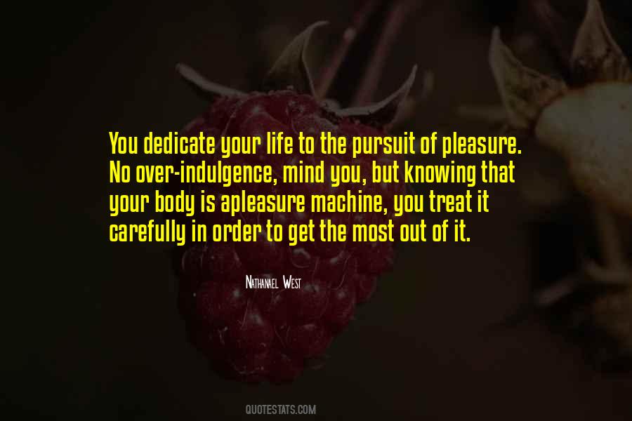 Life Pleasure Quotes #175829