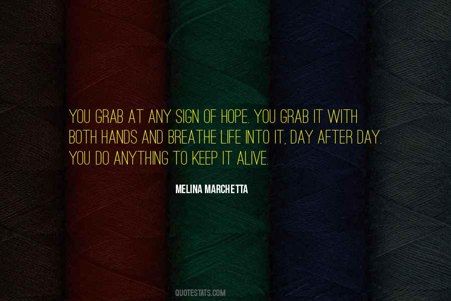Sign Of Hope Quotes #76270
