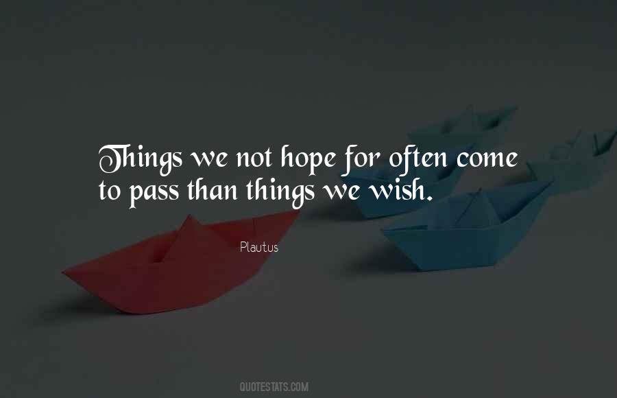 Not Hope Quotes #224847