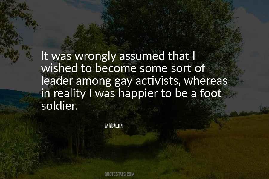 Become A Soldier Quotes #826100