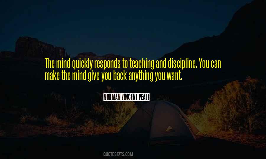 Discipline Mind Quotes #1207579