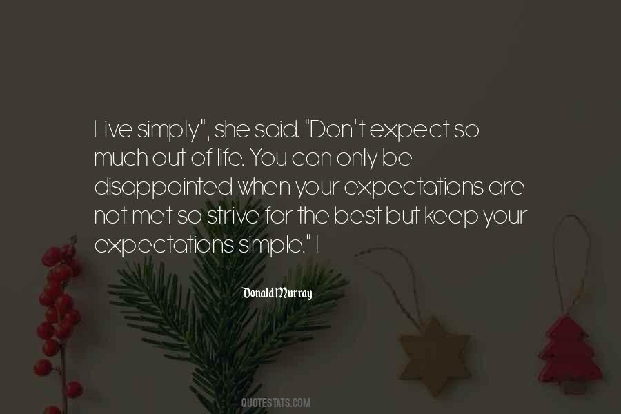 Expectations Life Quotes #346505