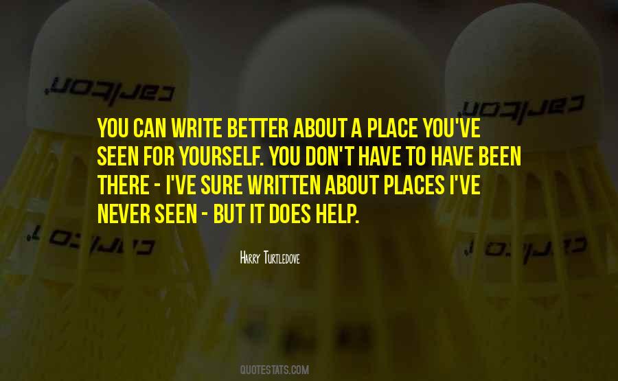 Write For Yourself Quotes #1085628