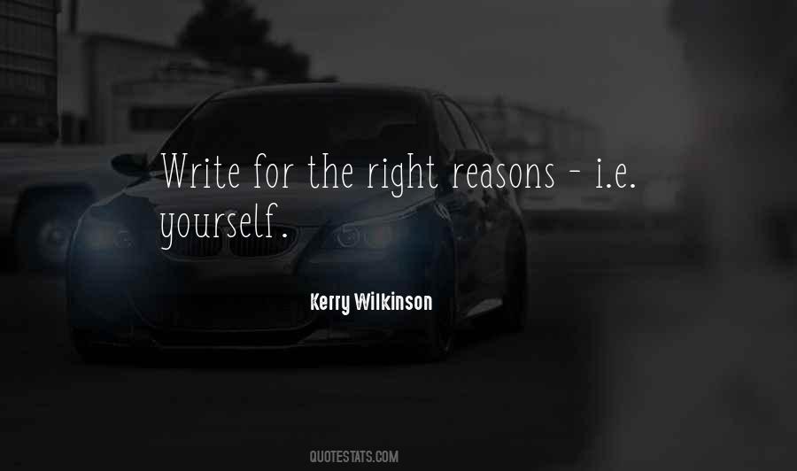Write For Yourself Quotes #422871