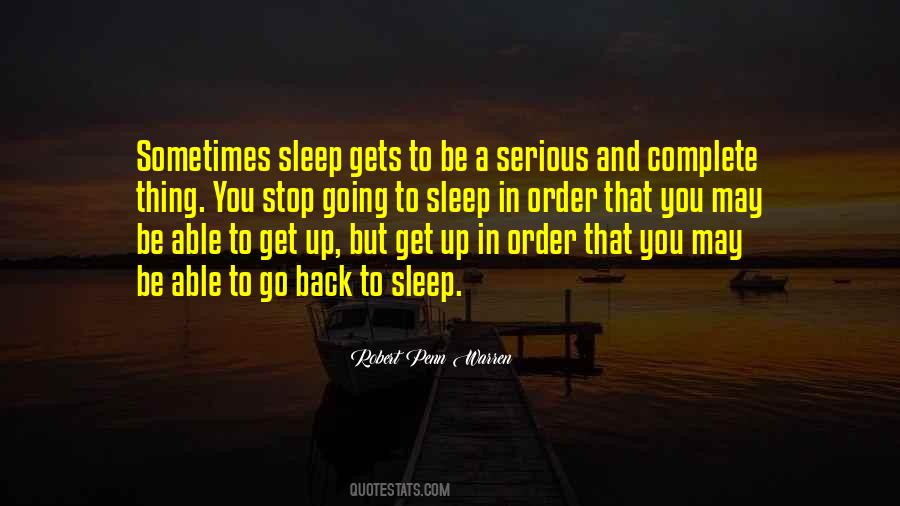 Go Back To Sleep Quotes #1367396