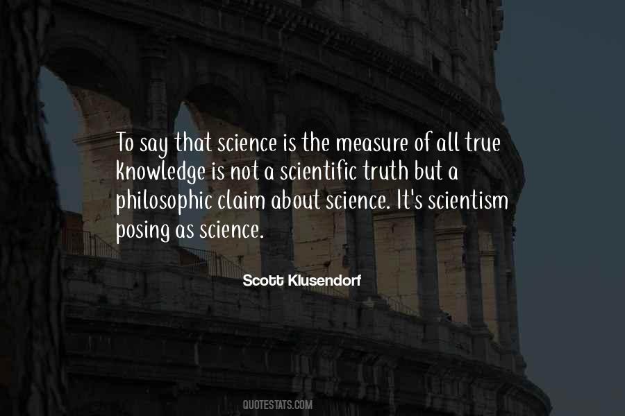 Knowledge Science Quotes #1453698