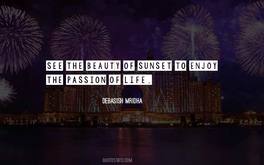 Quotes About The Beauty Of A Sunset #806130