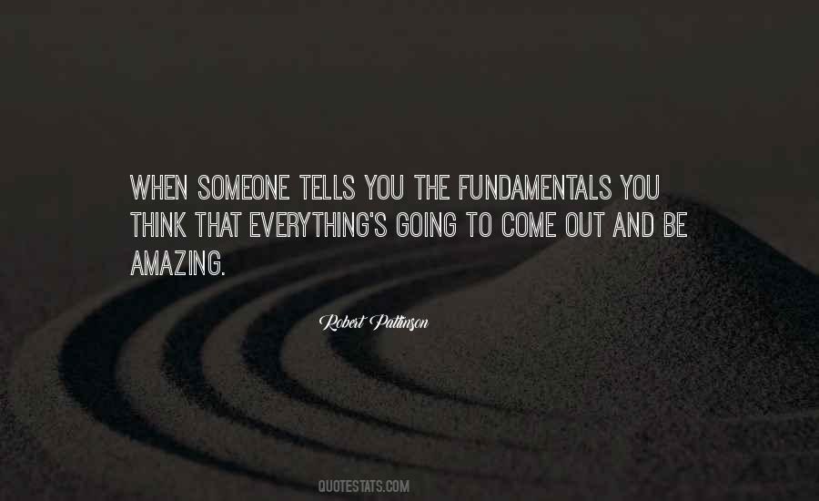 Quotes About The Fundamentals #173948