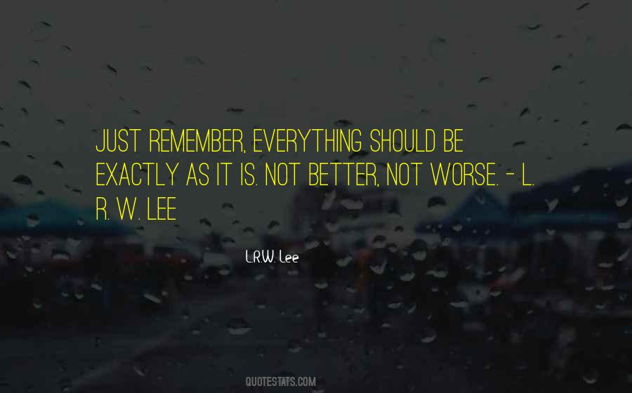 Everything Is As It Should Be Quotes #1590084