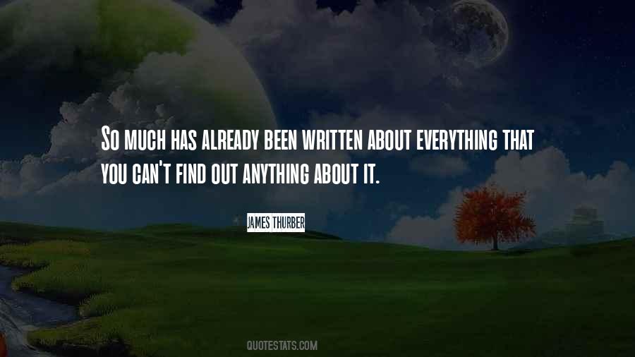 It Has Been Written Quotes #1480407