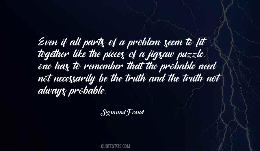 Pieces Fit Together Quotes #482192
